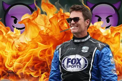 Tom Brady 'Crashes Out' At Indy 500, Catches On Invisible Fire