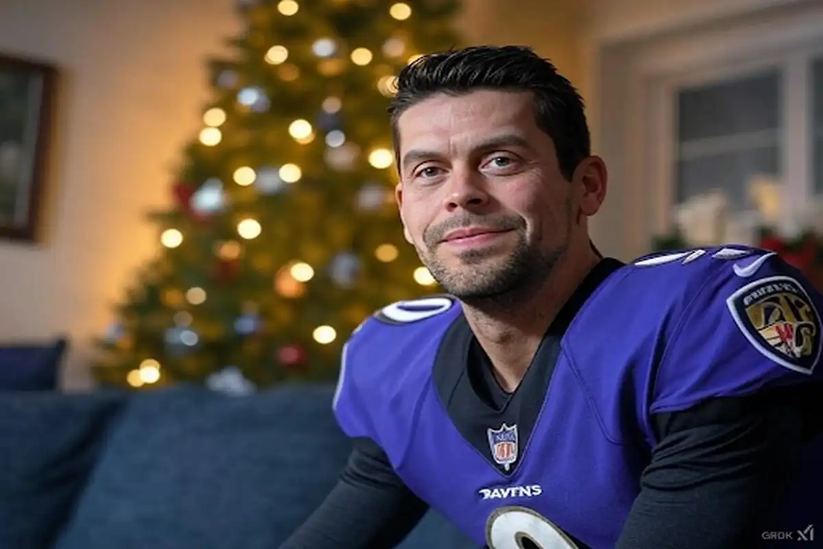 Man Shocked After Finding Justin Tucker Under His Christmas Tree