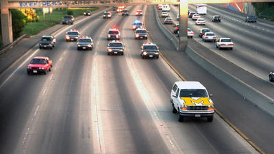 Sherrone Moore is currently driving down the 405 in a White Bronco after being fired from Michigan