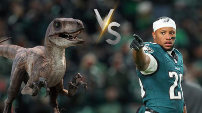 Could Saquon Barkley Take A Velociraptor?
